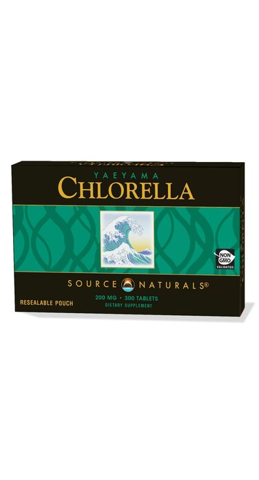 Source Naturals Yaeyama Chlorella Box 200 mg Freshwater Green Superfood PlantBased B12300 Tablets