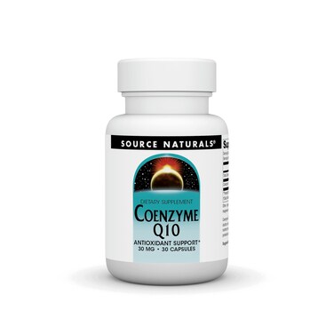 Source Natural Coenzyme Q10 Antioxidant Support 30 mg For Heart Brain Immunity  Liver Support  30 Capsules