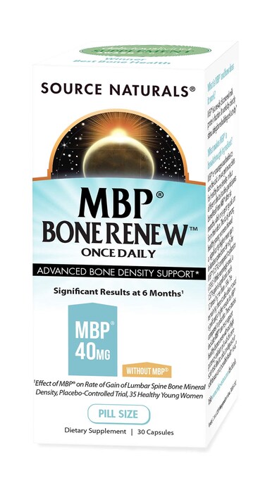 Source Naturals MBP Bone Renew  Milk Protein for Advanced Density Support  30 Capsules