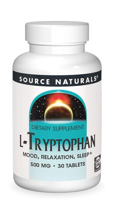 Source NaturalsLTryptophan for Mood Relaxation and Sleep 500mg  30 Tablets