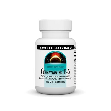 Source NaturalsCoenzymated B6 P5P PYRIDOXAL5PHOSPHATE Promotes a Healthy Nervous System 100 mg  30 Tablets
