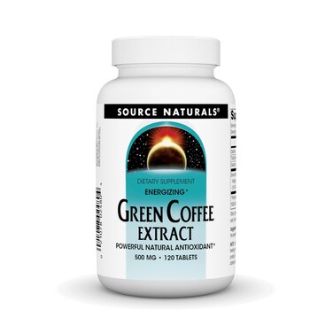Source Naturals Energizing Green Coffee Extract Powerful Natural Antioxidant 500 mg Tablet  120 Tablets