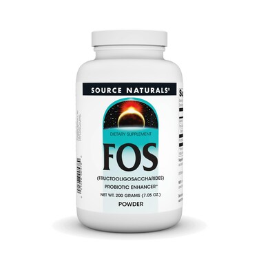Source Naturals FOS POWDER Dietary Supplement Fructooligosaccharides Probiotic Enhancer  200 Grams Powder