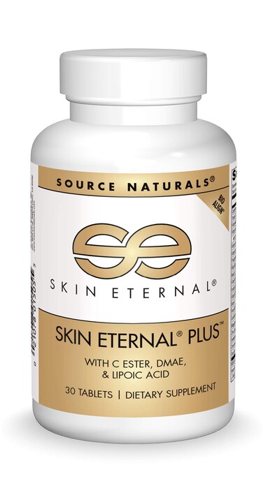 Source Naturals Skin Eternal Plus with C Ester DMAE  Lipoic Acid  30 Tablets