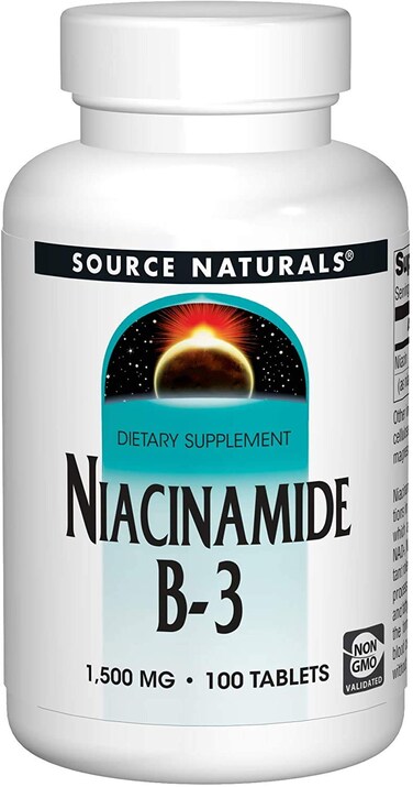 Source Naturals Niacinamide 1500mg 100 Tabs 2 Pack