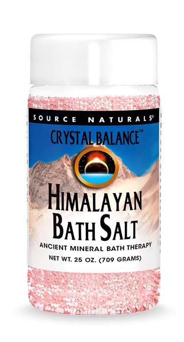 Source Naturals Crystal Balance Himalayan Bath Salt Ancient Mineral Bath Therapy 25 Oz