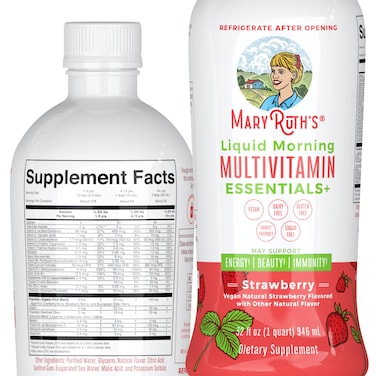 Multivitamin Multimineral for Women Men  Kids by MaryRuths  No Added Sugar  Vegan Liquid Vitamins for Adults  Kids  Mens Womens Multivitamin  Energy  Beauty Booster  NonGMO  32 Fl Oz