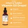 USDA Organic Vitamin D Drops by MaryRuths  Vitamin D3 Liquid  Sugar Free  Liquid Vitamin D Drops Immune Support for Infants  Toddlers  VIT D3  Vegan  Gluten Free  NonGMO  90150 Servings
