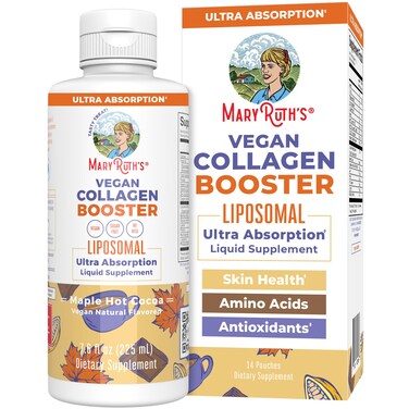 MaryRuth OrganicsCollagen Booster Liposomal Sugar Free Liquid Collagen Booster with Vitamin C Vitamin E Zinc Copper  Silica Skin Care  Joint Support Supplement Vegan NonGMO 76 Fl Oz