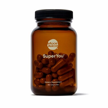 Moon JuiceSuperYou Natural Calming Supplement  Daily Mood Support  250mg Ashwagandha 150mg Rhodiola 450mg Shatavari  150mg Amla  Organically Grown Vegan NonGMO 60 Capsules Bottle