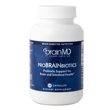Dr Amen BrainMD ProBRAINbiotics  3 Billion CFU 60 Capsules  Promotes Gut Health  Gluten Free  60 Servings