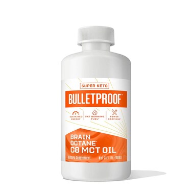 BulletproofBrain Octane C8 MCT Oil Travel Size 3 Ounces Keto Supplement for Sustained Energy and Fewer Cravings