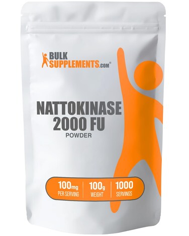 BulkSupplementscom Nattokinase 2000 FU Powder  Sourced from Natto Extract Nattokinase Supplement  100mg of Natto Powder per Serving 100g 35 oz Pack of 1