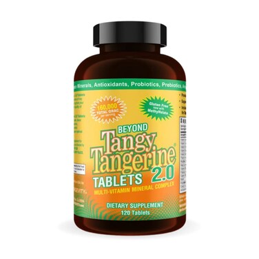 Youngevity Beyond Tangy Tangerine 20 MultiVitamin  Mineral Complex  Made with Natural  Whole Foods  160000 ORAC  120 Tablets  1 Bottle