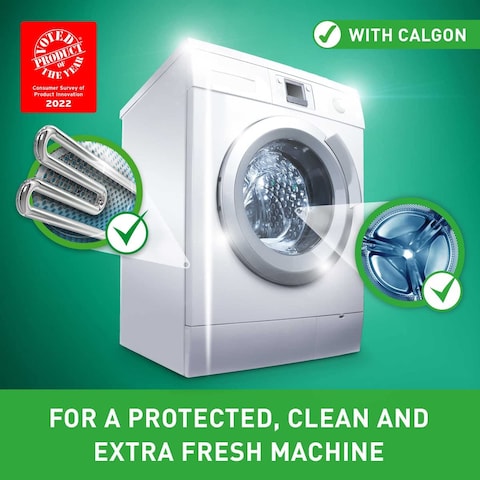CalgonHygiene Plus Washing Machine Cleaner  Limescale Remover Water Softener Tablets Unscented 65 Tablets Pack of 1