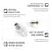 AlpineMusicSafe Pro  High Fidelity Earplugs for Musicians  3 Interchangeable Premium Filter Sets 16 19  22 dB  Professional Musician Hearing Protection  Transparent