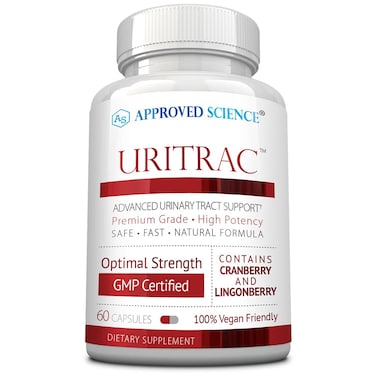 Approve Science Uritrac  UTI Support  Cranberry DMannose Lingonberry  Vegan Friendly  1 Bottle Supply