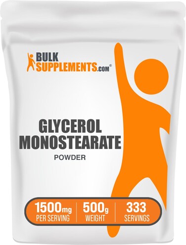 BulkSupplementscom Glycerol Monostearate Powder  Glycerol Powder Glycerol Supplement Energy Source  Food Grade Gluten Free 1500mg per Serving 500g 11 lbs Pack of 1