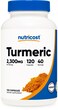 Nutricost Turmeric Curcumin with BioPerine and 95 Curcuminoids 2300mg 120 Capsules Veggie Capsules 767mg Per Cap 40 Servings Gluten Free NonGMO