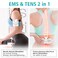 EasyHome Wireless TENS Unit with APP Remote Control Back Pain Relief Muscle Stimulator Massager  Powered by MyPainOff App iOS  Android App  Pain Therapy Management EHE015BLE