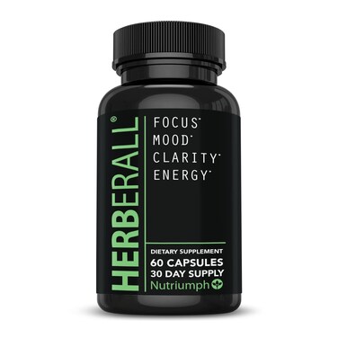 HERBERALL Best Nootropic  Brain focus vitamins  Memory  Concentration Supplements  Focus Vitamins to Improve Memory Brain Boost Mental Focus Brain Fog and Clarity  Brain Vitamins