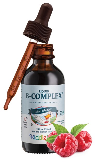 Raspberry Liquid Vitamin B Complex  Vitamin Supplement with Vitamin B12  Sublingual B Vitamins Complex Drops for Kids with B1 B2 B3 B5 B6 Biotin Folic Acid  For Energy  Brain Function 2 fl oz