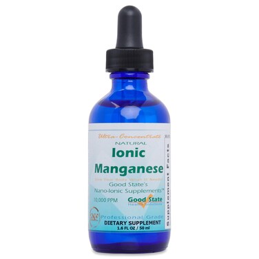 Good State  Natural Ionic Manganese  Liquid Concentrate  Nano Sized Mineral Technology  Professional Grade Dietary Supplement  16 Fl oz Bottle 50 mL