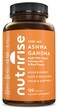 NutriRise Organic Ashwagandha Root Capsules with Black Pepper 1300mg Natural Stress  Mood Thyroid and Immune Support Supplement Clarity Focus  Energy Gluten Free 120 Count