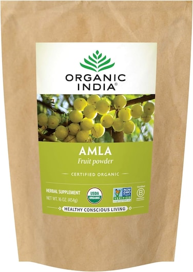 ORGANIC INDIAAmla Powder  Holy Basil Immune Support Vitamin C for Immune System Vegan Kosher Ayurvedic Superfood Antioxidants NonGMO Amla Powder Organic  1 Lb Bag