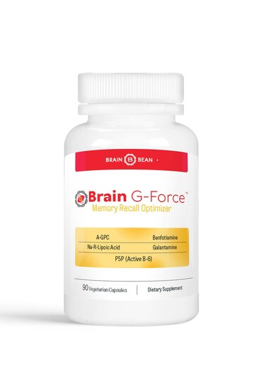Brain GForce  for Optimal Brain Function  with Galantamine RLipoic Acid AGPC and Benfotiamine  45 Servings