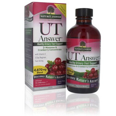 Natures Answer UT Answer Cranberry Flavor 4 Fluid Ounce  Promotes Urinary Tract Support  Healthy Bladder Function  Natural Detoxifier