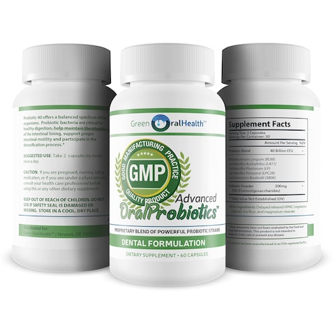 Advanced Oral Probiotics  Attack Bad Breath with Good Bacteria to Help Maintain A Healthy Balanced Immune System  40 Billion CFU Formula  Support Mouth Thorat Gut and Overall Health