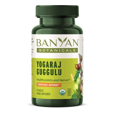 Banyan Botanicals Yogaraj Guggulu  Organic Joint Support Supplement Ayurvedic Blend for Supporting The Skeletal and Neuromuscular Systems  90 Tablets  NonGMO Sustainably Sourced Vegan