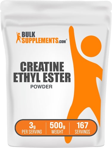 BulkSupplementscom Creatine Ethyl Ester HCl Powder  Creatine Supplement Creatine Ethyl Ester Powder  Unflavored  Gluten Free 3g per Serving 500g 11 lbs Pack of 1