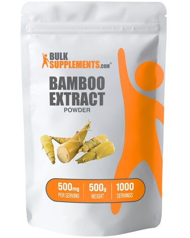 BulkSupplementscom Bamboo Extract Powder  Silica Supplements Bamboo Powder  Bamboo Supplement Herbal  Gluten Free 500mg per Serving 500g 11 lbs Pack of 1