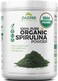 ZazzeeOrganic Spirulina Powder 22 Pounds 1 KG USDA Certified 303 Servings 100 Pure NonIrradiated MessFree Wide Mouth Container Fresh Smell and Neutral Taste Vegan NonGMO GlutenFree