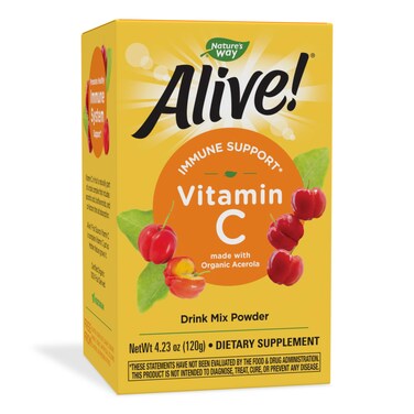 Natures Way Alive Vitamin C Powder Drink Mix from Organic Acerola 423 oz