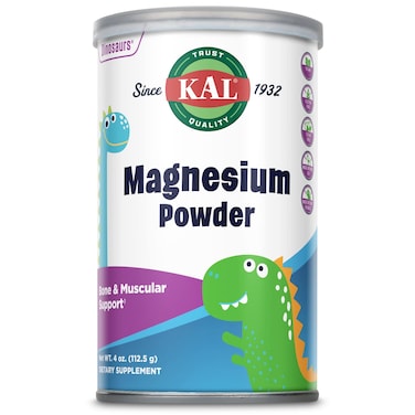 KAL Magnesium Powder Magnesium for Kids Pure Magnesium Citrate Powder Healthy Bone Development Muscle and Nerve Function Support Vegan Gluten Free Sugar Free 90 Servings 4 oz
