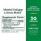Natures Bounty Mental Fatigue and Stress Relief Rhodiola Supplement 400 mg Capsules 30 Count