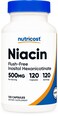 Nutricost Niacin FlushFree Inositol Hexanicotinate 500mg 120 Capsules Vitamin B3