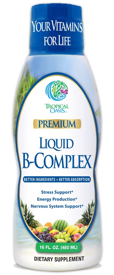 Premium Liquid B Complex Vitamin Fast Absorbing Liquid BComplex Supplement w all 8 Bvitamins PLUS energizing herbal blend w Ginseng Ginkgo and Eleuthero Root  Vegan NONGMO  16oz 32 Serv