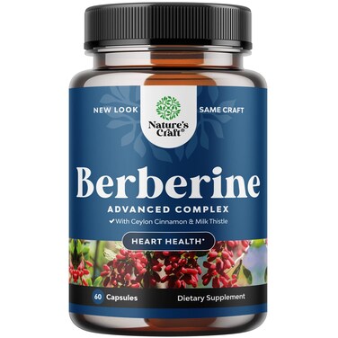 Balancing Berberine Plus 1200mg Per Serving Complex  Antioxidant Berberine with Ceylon Cinnamon Capsules Plus Silymarin Milk Thistle Extract  Active PK for Heart Health and Sugar Support 60 Capsules