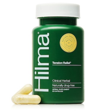 HilmaNatural Tension Headache Relief  Supplements with Magnesium Boswellia  Feverfew  50 Vegan Capsules