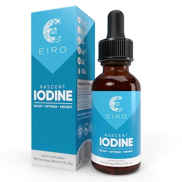 EIRO Nascent Iodine Drops  Superior Absorption  Thyroid Support