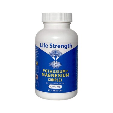 Life Strength Potassium  Magnesium Complex with Aspartate Oxide Glycinate Gluconate  Citrate  1000mg 90 Capsules