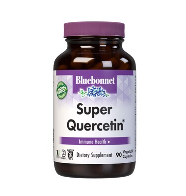 Bluebonnet BB553 Nutrition Super Quercetin Vegetable Capsules Vitamin C Formula Best for Seasonal  Immune Support Non GMO Gluten Free Soy Free Milk Free Kosher White 90 Count Pack of 1