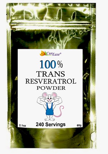 100 Pure Trans Resveratrol Powder 240 Servings 21 oz 60 Grams 250mg Per Servings