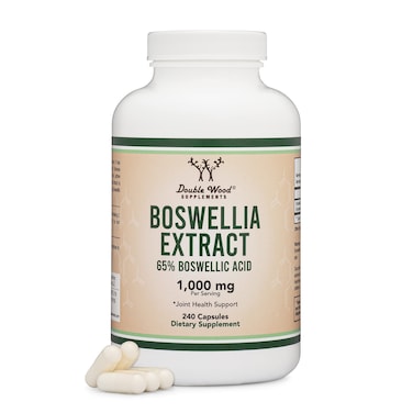 Boswellia Serrata  240 Capsules Max Strength 1000mg of 65 Boswellic Acid Extract Boswellia Extract Capsules Joint Support Supplement for Joint Health Third Party Tested by Double Wood