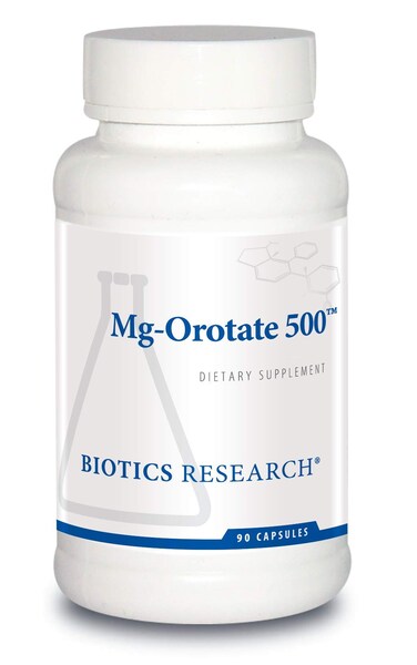 Biotics ResearchMg Orotate 500 Magnesium Orotate Form Cardiovascular Support Heart Health Overall Relaxation Response Improves Sleep and Muscle Relaxation 90 Capsules