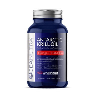 100 Pure Krill Oil 1000MG 60Day Supply Double Strength 56 Phospholipids Astaxanthin Sustainable Antarctic SuperbaBoost Omega 3 EPA DHA Heart Brain Joints Skin Care ThirdParty Tested No Fish Oil